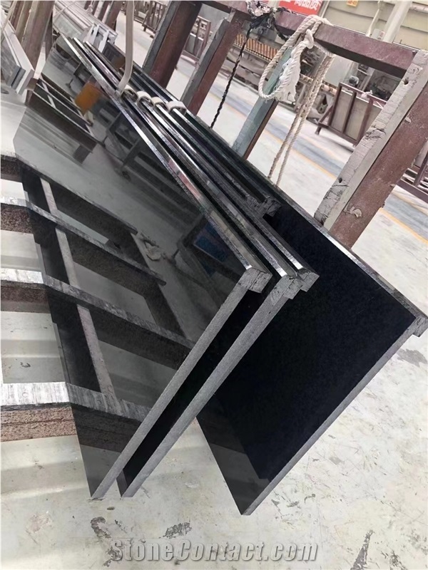 Prefab Stone Kitchen Tops Granite Koida Black Countertop