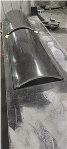 Sandblasted White Limestone Column Fluted Pillar Tile