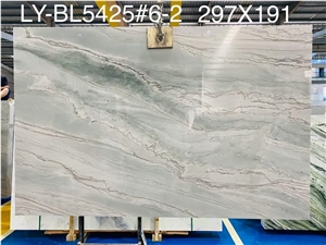 High Quality Olympia Grey Quartzite Slab For Floor And Wall
