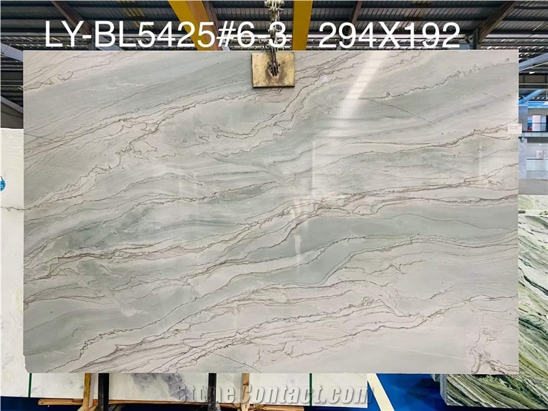 High Quality Olympia Grey Quartzite Slab For Floor And Wall