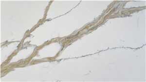 Gold Vein New Design Engineered Artificial Quartz Stone