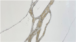Gold Vein New Design Engineered Artificial Quartz Stone