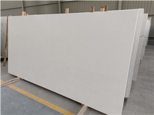 Pure White Onyx Look Engineered Artificial Quartz Slabs & Tiles