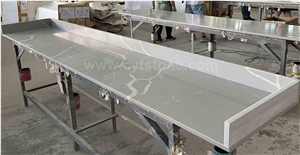 118''X22.5'' Grey Calacatta Bathroom Vanity Tops 118''X22.5'' Grey Calacatta Bathroom Vanity Tops