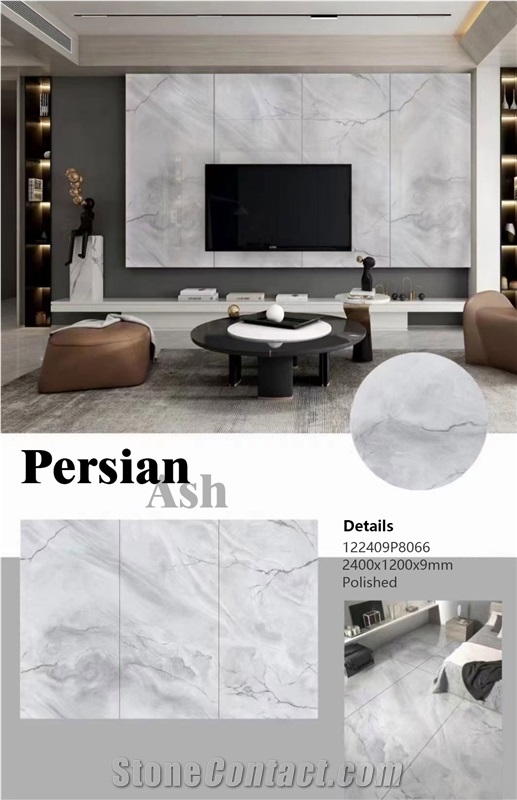 Artificial Wall Persian Ash Porcelain Stone Slab & Tile