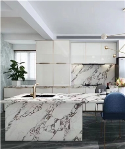 China Bulgari Gold Artificial Stone Porcelain Countertop