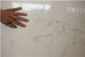Statuario Quartz Slabs, Artificial Marble