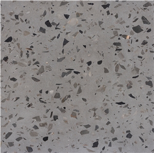 Amber Brown Artificial Stone White Terrazzo Wall Tiles