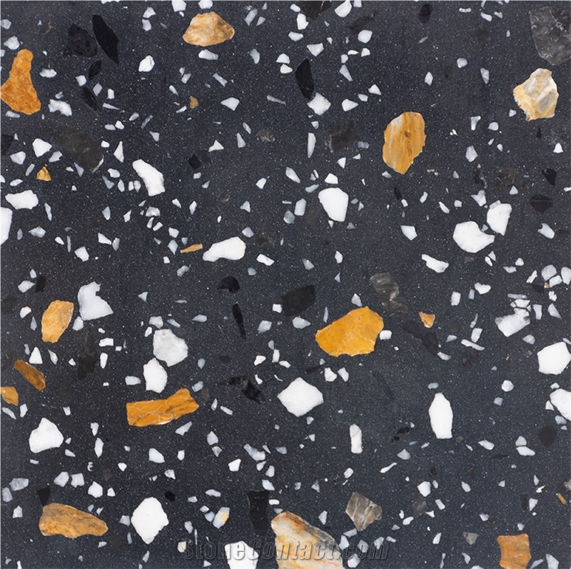 Auspicious Snow Artificial Terrazzo Floor Tiles Wall Tiles