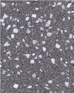 B14-2 (1)Artificial Stone Grey Terrazzo Floor Wall Tiles