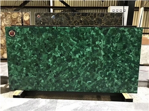Luxury Verde Malachite Precious Stone Furniture For Interior Decor