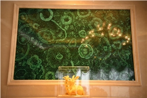 Luxury Verde Malachite Precious Stone Furniture For Interior Decor