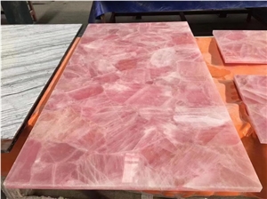 Pinky Crystal Agate Stone Slabs ,Semiprecious Pink Slabs