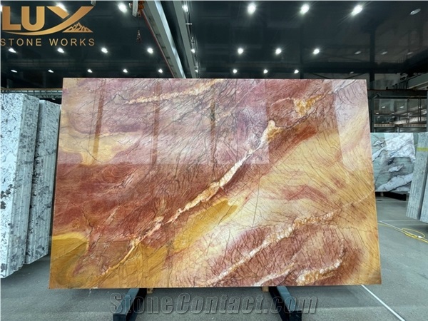 Apache Red Quartzite Slabs For Kitchen Bathroom