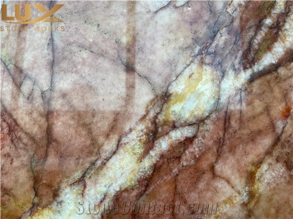 Apache Red Quartzite Slabs For Kitchen Bathroom