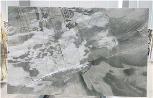 Aquabella Quartzite Slabs, Evergreen Quartzite Slabs
