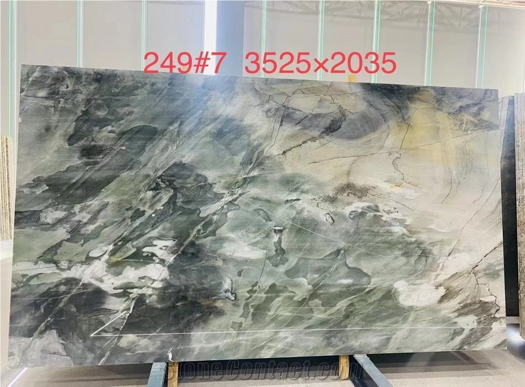 Aquabella Quartzite Slabs, Evergreen Quartzite Slabs