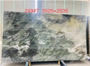 Aquabella Quartzite Slabs, Evergreen Quartzite Slabs