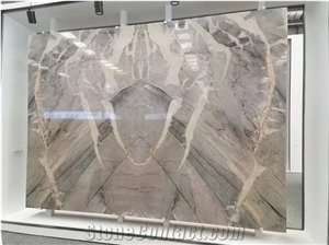 Aurora Blue Quartzite 3CM Slab,Crystal Fusion Quartzite Slab