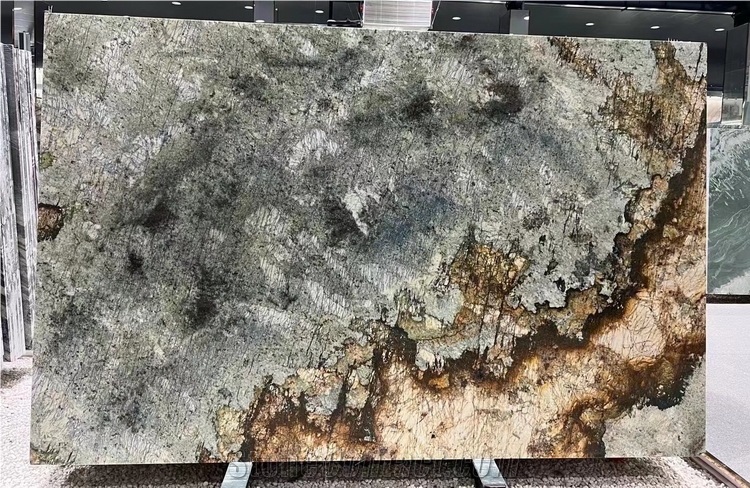 Azurite Granite Slab, Blue Polished Granite Slabs