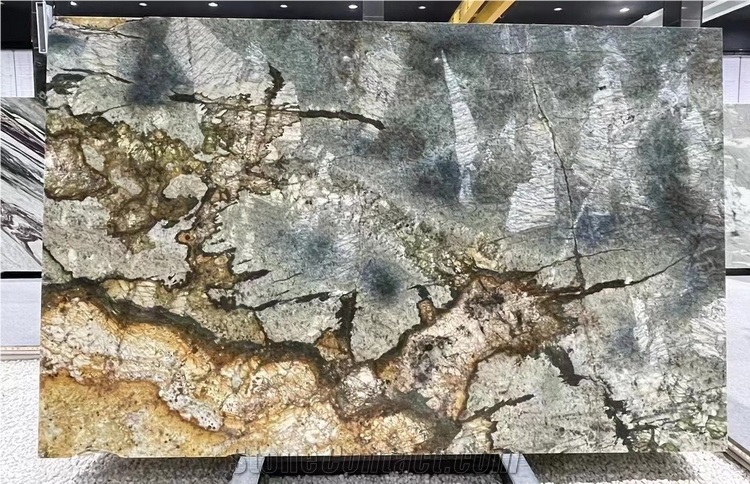 Azurite Granite Slab, Blue Polished Granite Slabs