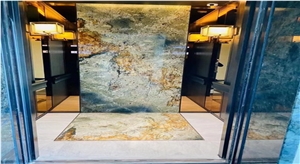 Azurite Granite Slab, Blue Polished Granite Slabs