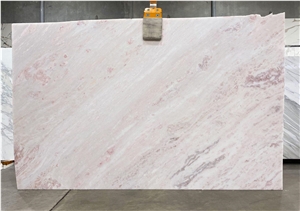Bianco Rosa Marble Slabs , Turkey Pink Marble
