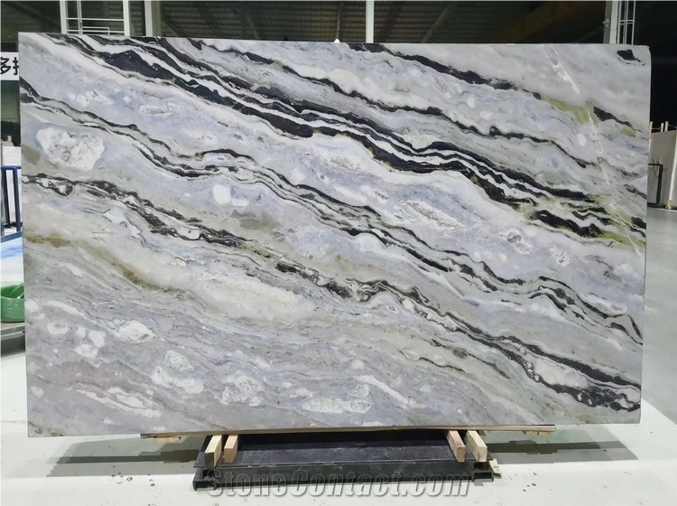 Blue Danube Marble Big Slabs, China Book Match Marble Slabs