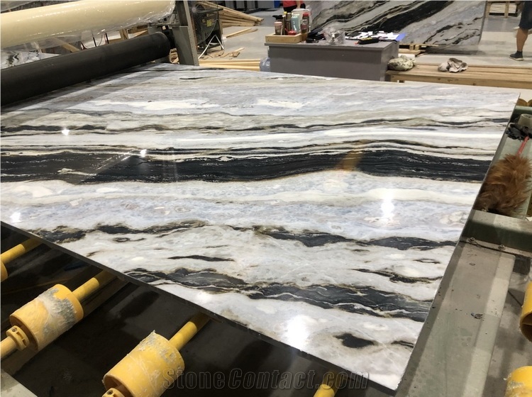 Blue Danube Marble Big Slabs, China Book Match Marble Slabs