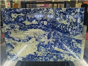 Bolivian Sodalite Blue Polished 2CM Granite Slabs