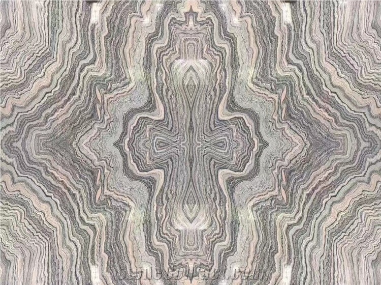 Book Match Cloud Wave Marble, Silver Sand Wave Cloud Slabs