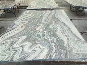 Book Match Cloud Wave Marble, Silver Sand Wave Cloud Slabs