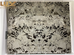 Bookmatch Backlit Branco Tourmaline Granite Slabs For Wall
