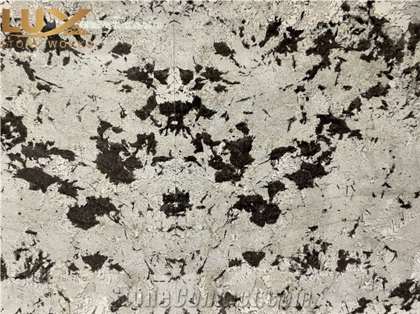 Bookmatch Backlit Branco Tourmaline Granite Slabs For Wall