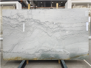 Brazil Maldives White Quartzite Slabs For Feature Wall