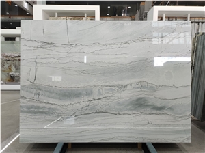 Brazil Maldives White Quartzite Slabs For Feature Wall