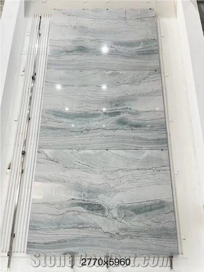 Brazil Maldives White Quartzite Slabs For Feature Wall