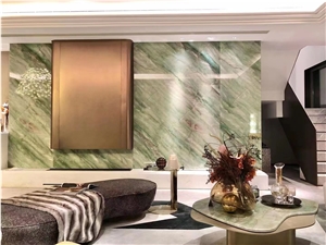 Brazil Smeralda Green Quartzite Slab, Verde Smeralda
