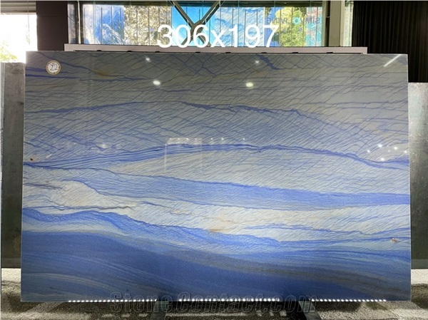Brazilian Azul Macaubas Quartzite Slabs,Grand Skylight Blue