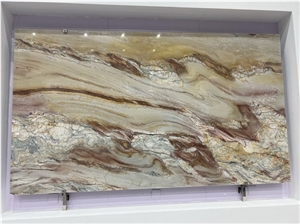 Carpaccio Quartzite Slabs, Red Polished Quartzite