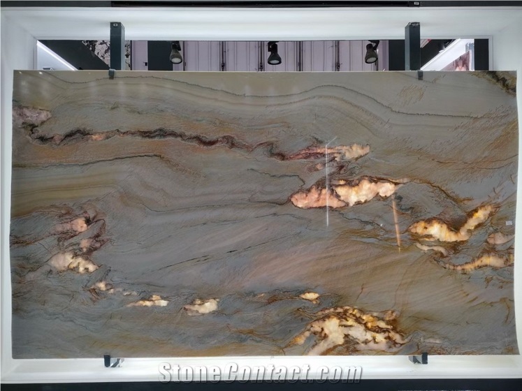 Carpaccio Quartzite Slabs, Red Polished Quartzite
