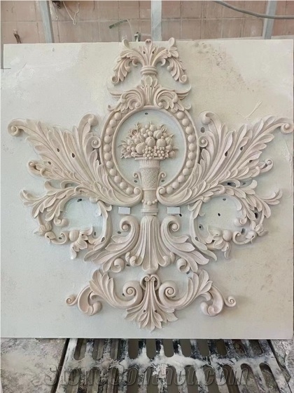 CNC Carvings 3D Carvings Marble Wall Background Panels