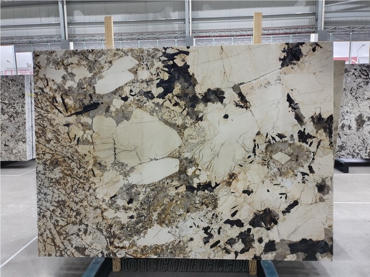 Exotic Patagonia Crystal Gold Granite Slabs