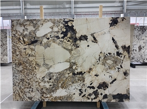 Exotic Patagonia Crystal Gold Granite Slabs