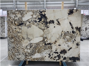 Exotic Patagonia Crystal Gold Granite Slabs