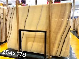 Honey Onyx Slabs, Iran Yellow Honey Onyx Slabs