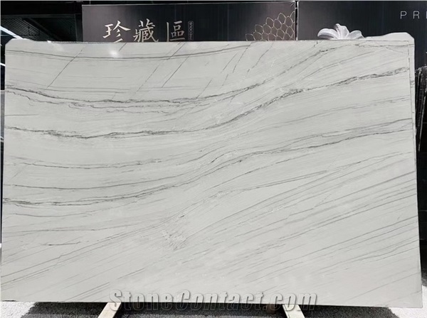 Infinity White Quartzite, Macaubas Classic Quartzite Slabs