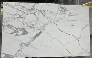 Italy Calacatta Carrara Marble Slabs, Pure White Marble Slab Italy Calacatta Carrara Marble Slabs, Pure White Marble Slab