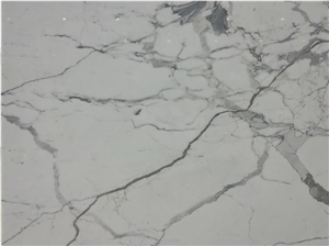 Italy Calacatta Carrara Marble Slabs, Pure White Marble Slab