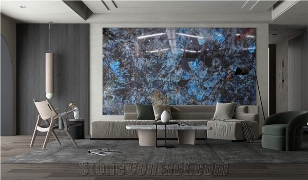 Lemurian Blue Labradorite Blue Granite Slabs,Azul Lemurian